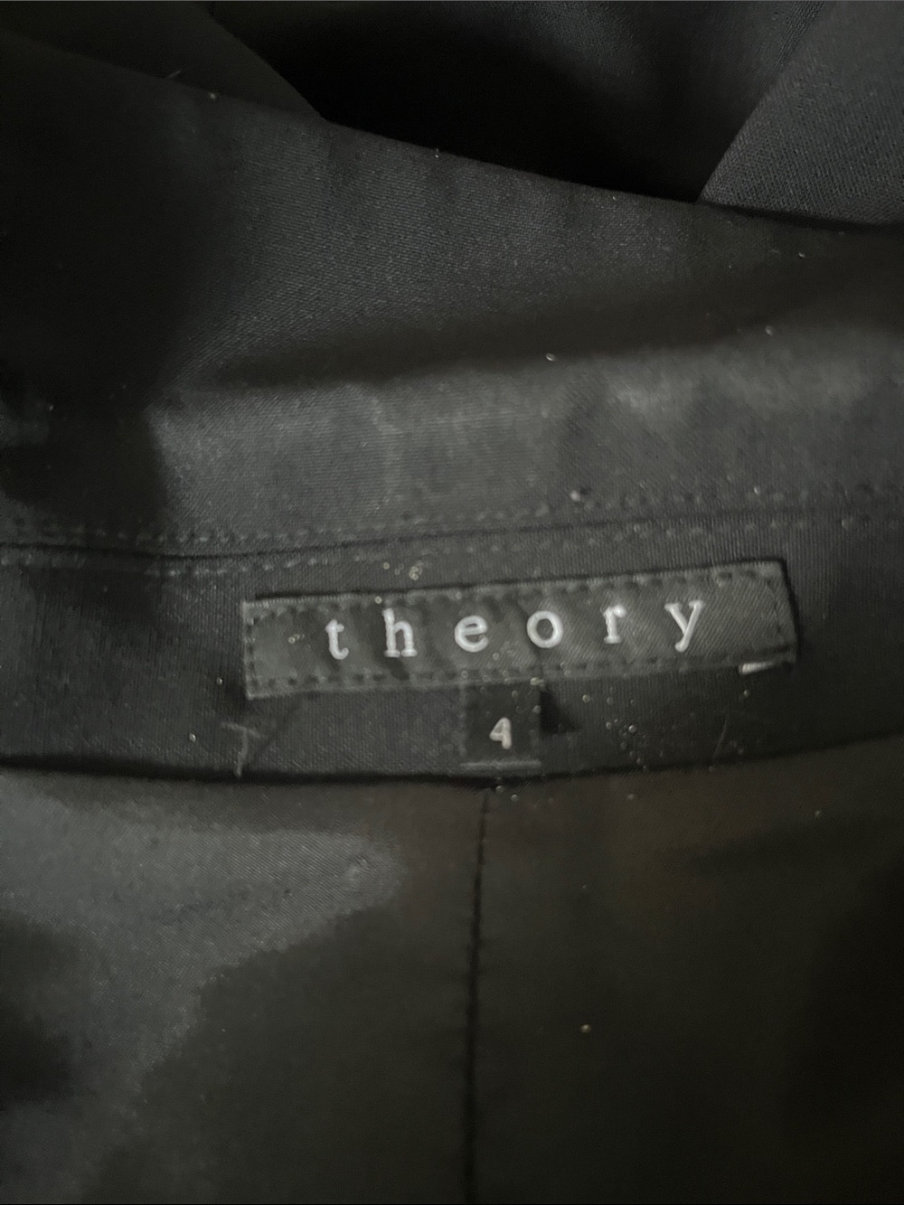 Theory Black Tailored Single-Button
Classic Suit Blazer Jacket Size 4 - Picture 9 of 11